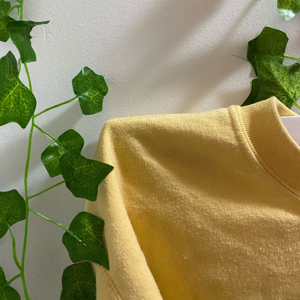 Cropped Yellow Crewneck